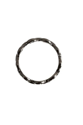 Bague APM Monaco Noir en Acier