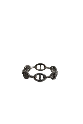 Bague APM Monaco Noir en Acier, taille XXXL - Seconde Main