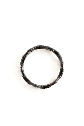 Bague APM Monaco Noir en Acier