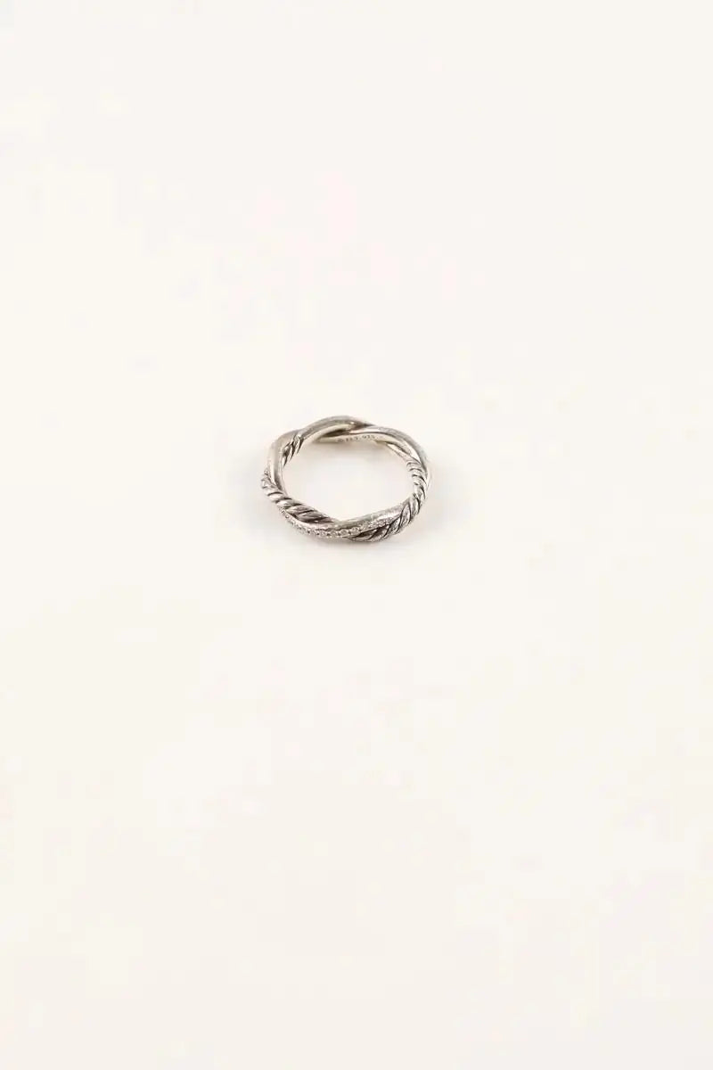 Bague argent avec diamants David Yurman Infinity crossover ring Argent en Argent