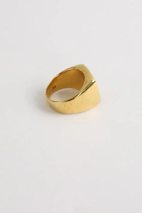Bague Goossens Paris Mini trèfle signet ring Doré en Métal