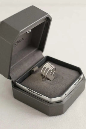 Bague Messika Collection Gatsby Blanc en Or blanc