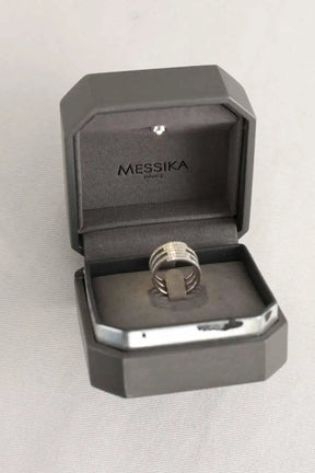 Bague Messika Collection Gatsby Blanc en Or blanc