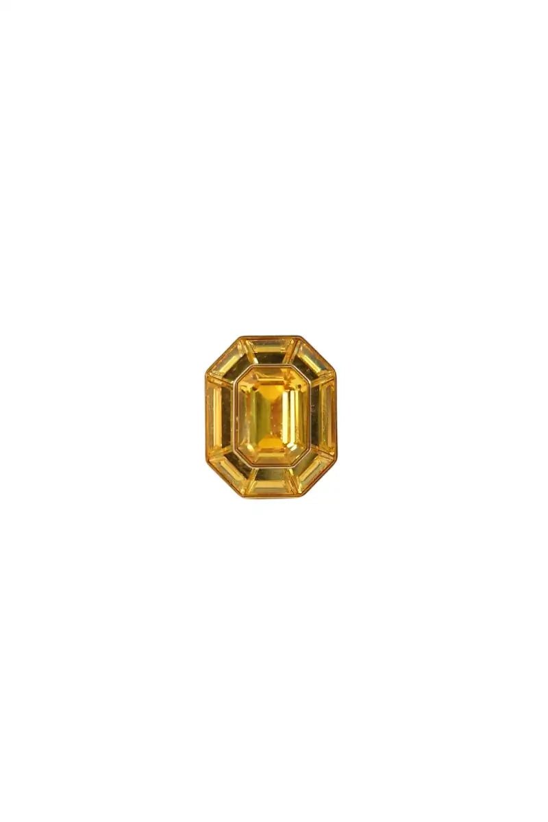 Bague Swarovski Jaune en Cristal, taille XL - Seconde Main