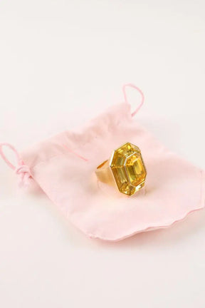 Bague Swarovski Jaune en Cristal