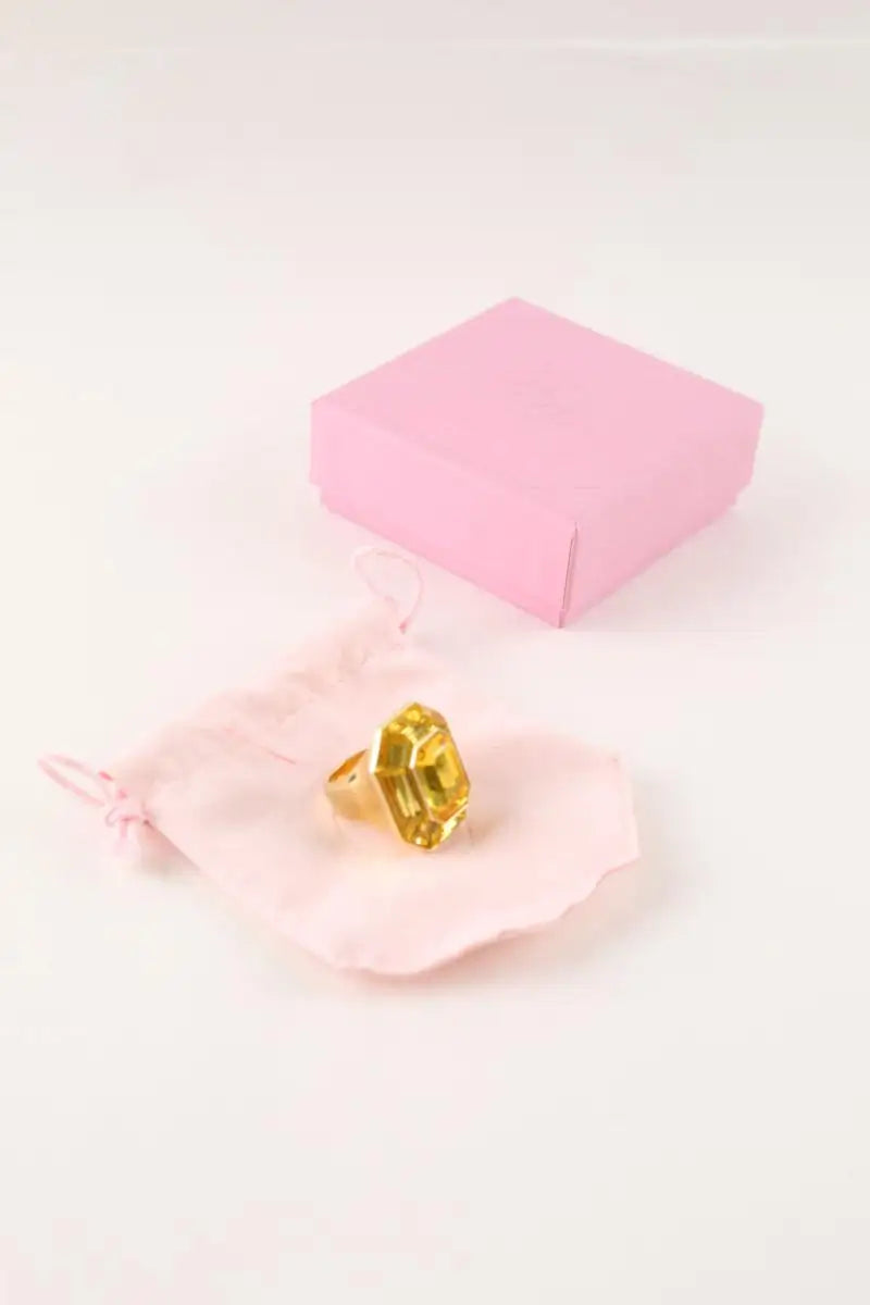 Bague Swarovski Jaune en Cristal