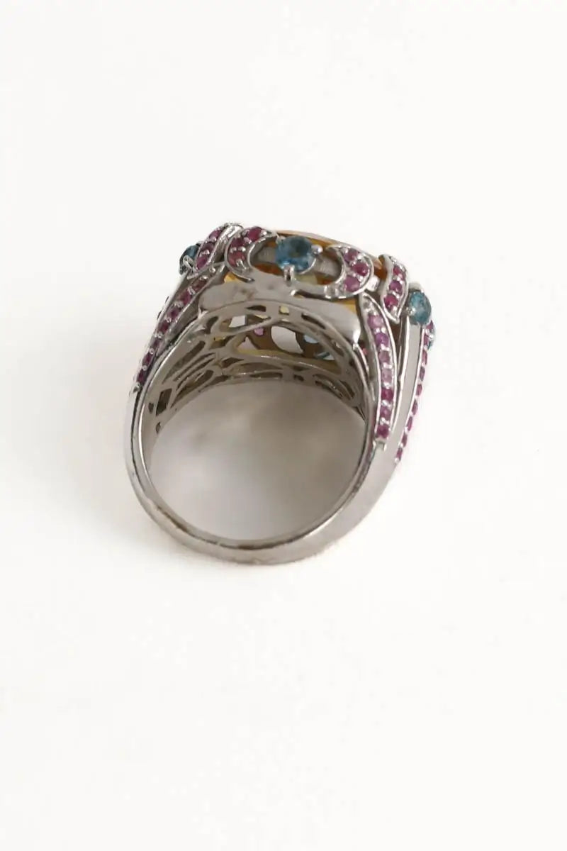 Bague Victoria Leivissa Candy crush Multicolore en Métal