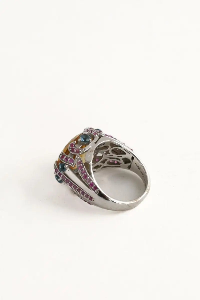 Bague Victoria Leivissa Candy crush Multicolore en Métal