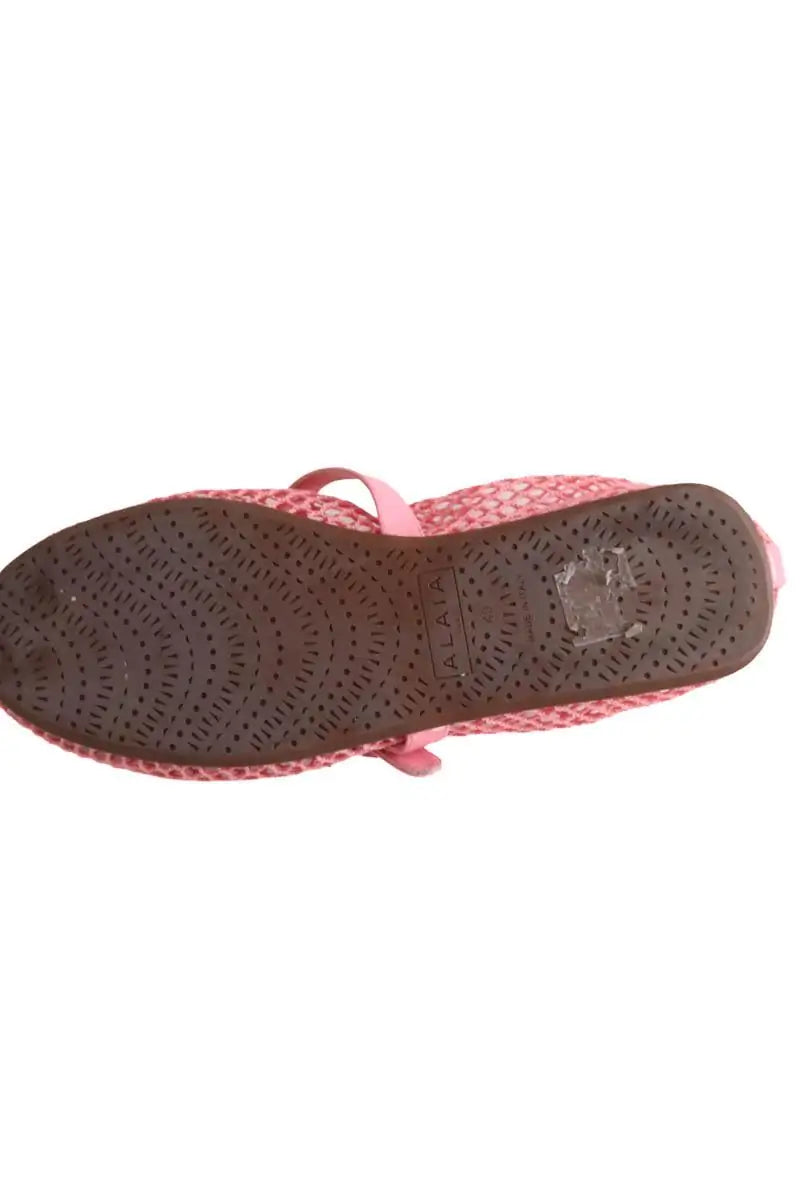 Ballerines Alaïa Ballerines en résille Rose en Tissu