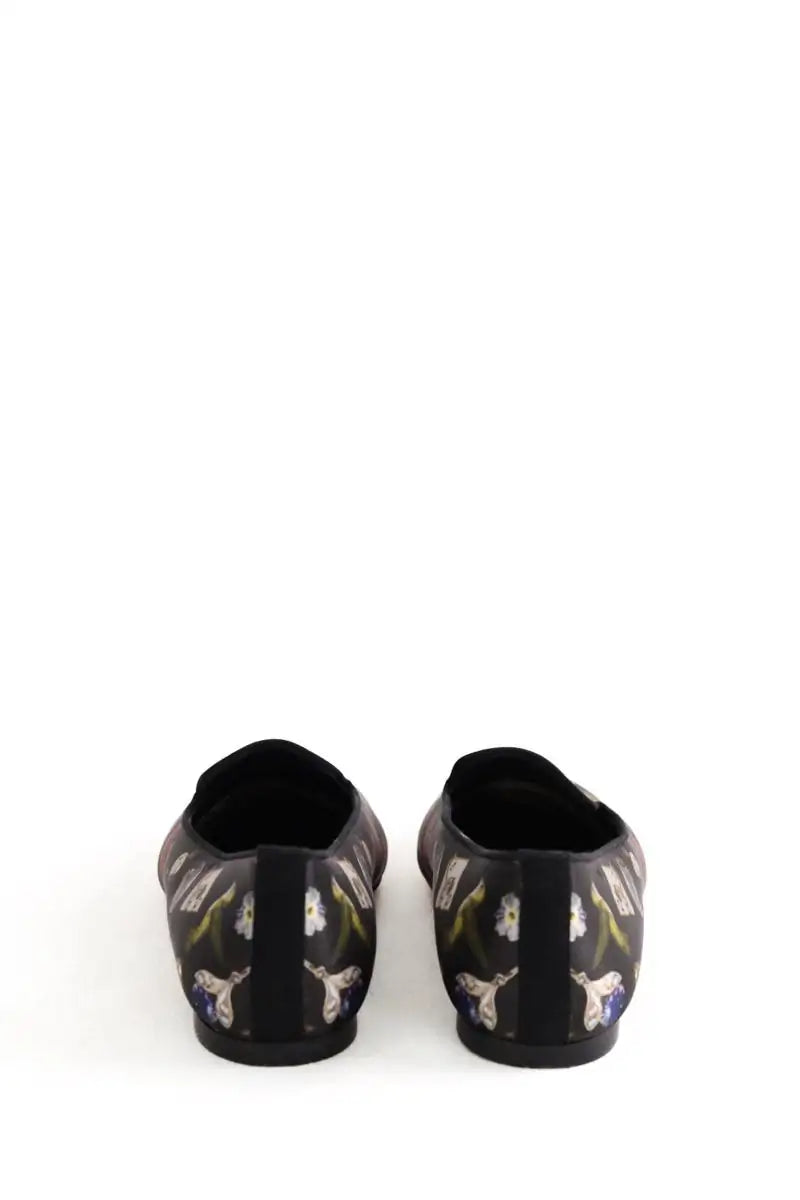 Ballerines Alexander McQueen Noir en Tissu