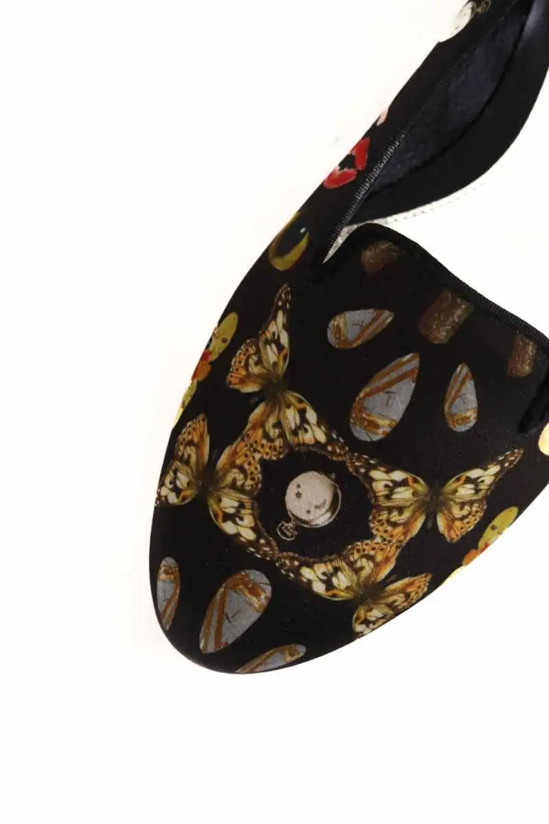 Ballerines Alexander McQueen Noir en Tissu