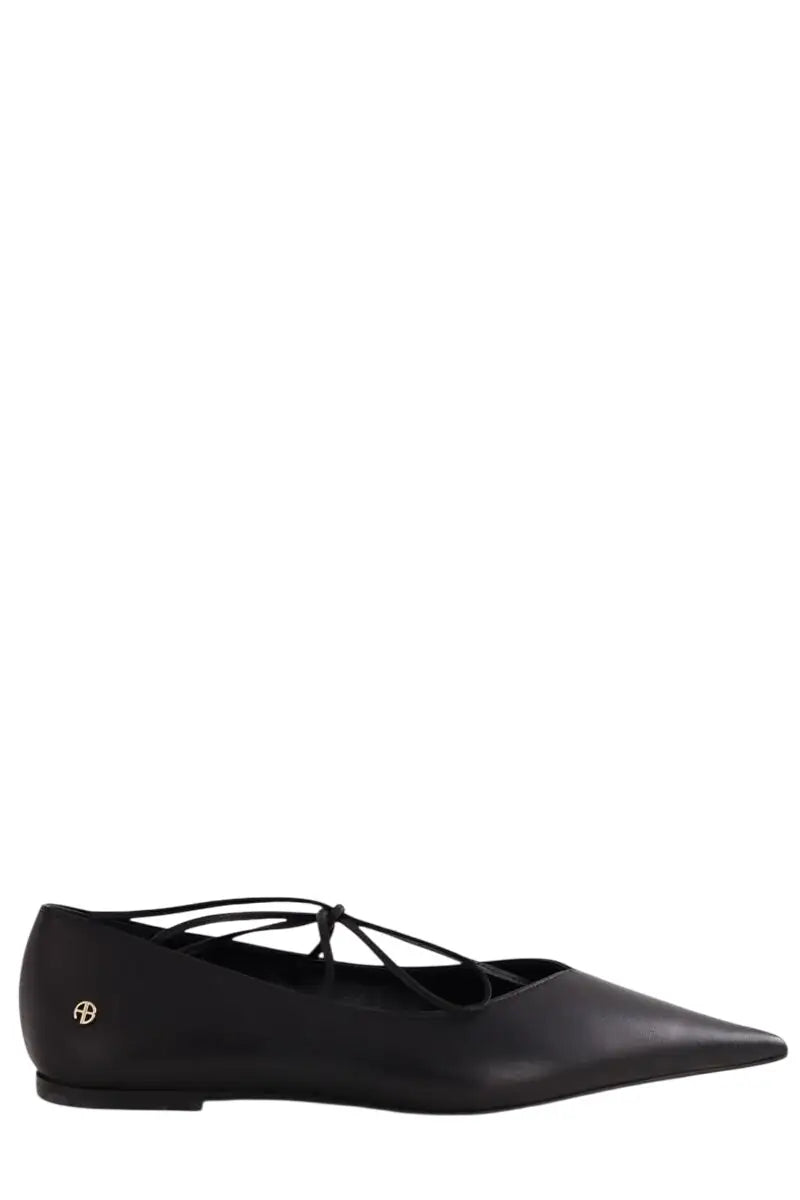 Ballerines Anine Bing Noir en Cuir, taille 39 - Seconde Main