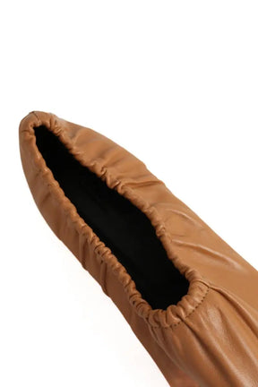 Ballerines APC Slip On Swan Camel en Cuir