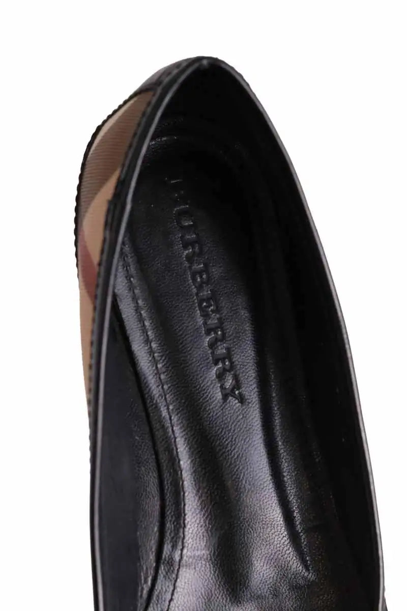 Ballerines Burberry Beige en Cuir