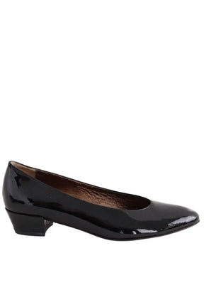 Ballerines Carel Noir en Cuir verni, taille 35 - Seconde Main