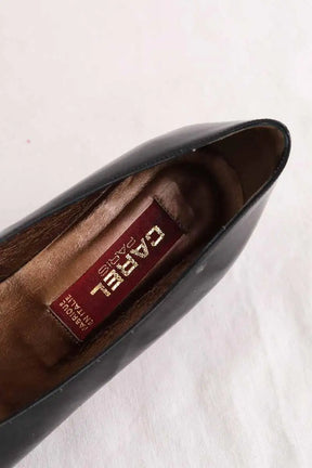 Ballerines Carel Noir en Cuir verni