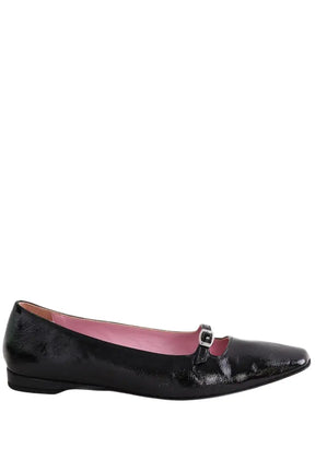 Ballerines Carel Noir en Cuir verni, taille 36 - Seconde Main