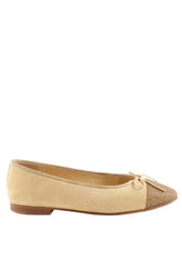 Ballerines Chanel Beige en Cuir, taille 38 - Seconde Main
