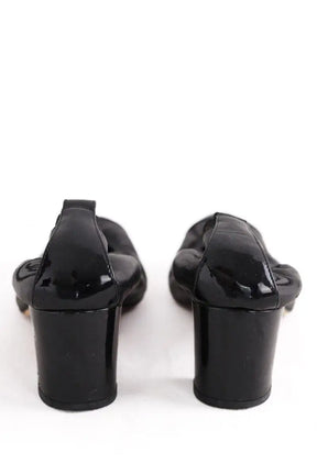 Ballerines Chanel Noir en Cuir