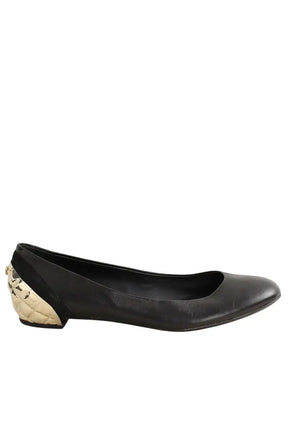 Ballerines Chanel Noir en Cuir, taille 40 - Seconde Main