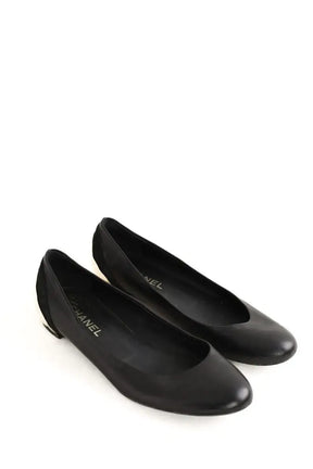 Ballerines Chanel Noir en Cuir