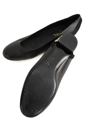 Ballerines Chanel Noir en Cuir
