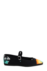 Ballerines Chatelles Furlanes poppi Noir en Tissu, taille 40 - Seconde Main