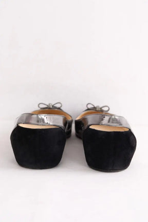 Ballerines Christian Louboutin Argent en Cuir