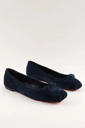Ballerines Christian Louboutin Bleu en Daim