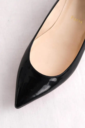 Ballerines Christian Louboutin Noir en Cuir verni