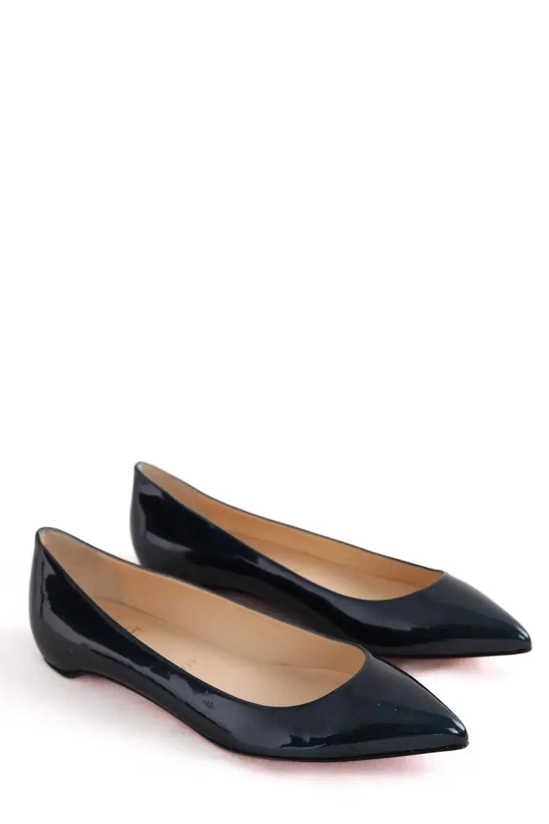 Ballerines Christian Louboutin Vert en Cuir verni