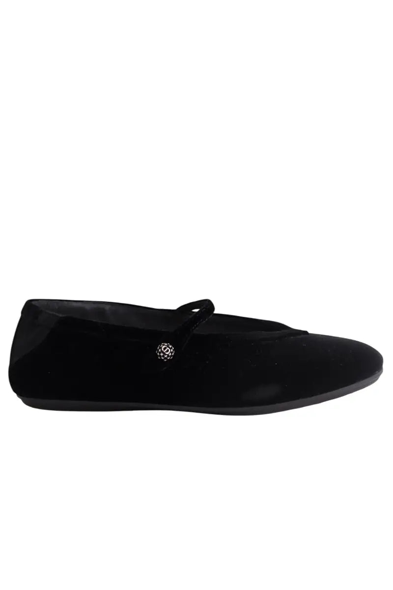 Ballerines Dior Noir en Velours, taille 37 - Seconde Main