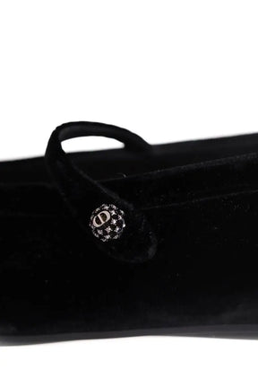 Ballerines Dior Noir en Velours
