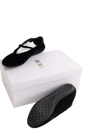 Ballerines Dior Noir en Velours