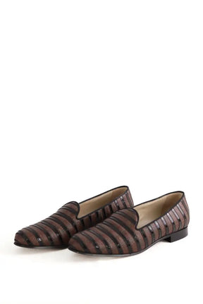 Ballerines Etro Marron en Cuir