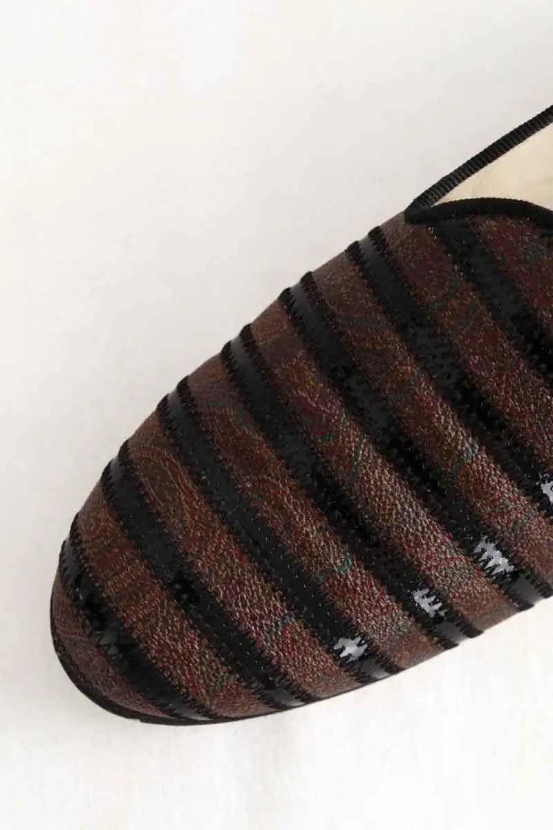 Ballerines Etro Marron en Cuir