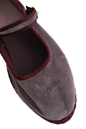 Ballerines Flabelus Bordeaux en Daim