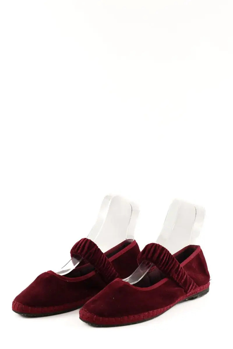 Ballerines Flabelus Bordeaux en Velours