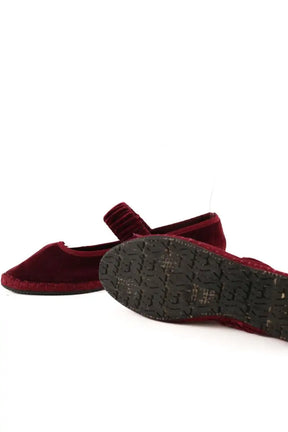 Ballerines Flabelus Bordeaux en Velours