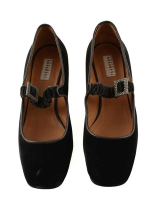 Ballerines Fratelli Rossetti Noir en Daim