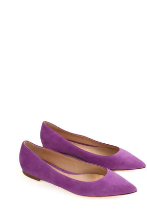 Ballerines Gianvito Rossi Violet en Daim
