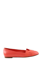 Ballerines Hermès Rose en Cuir, taille 37 - Seconde Main