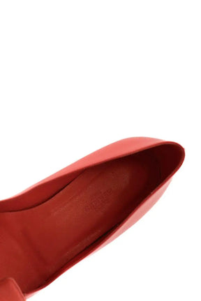 Ballerines Hermès Rose en Cuir