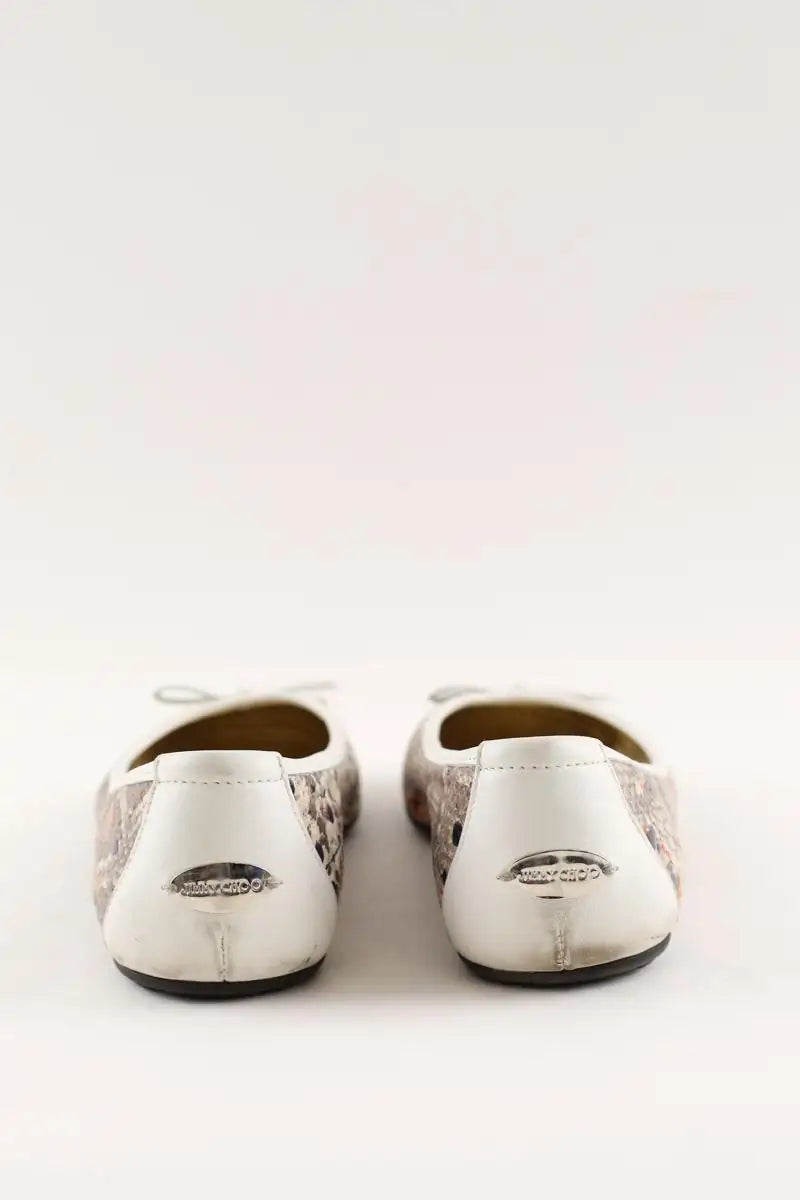 Ballerines Jimmy Choo Gris en Cuirs exotiques