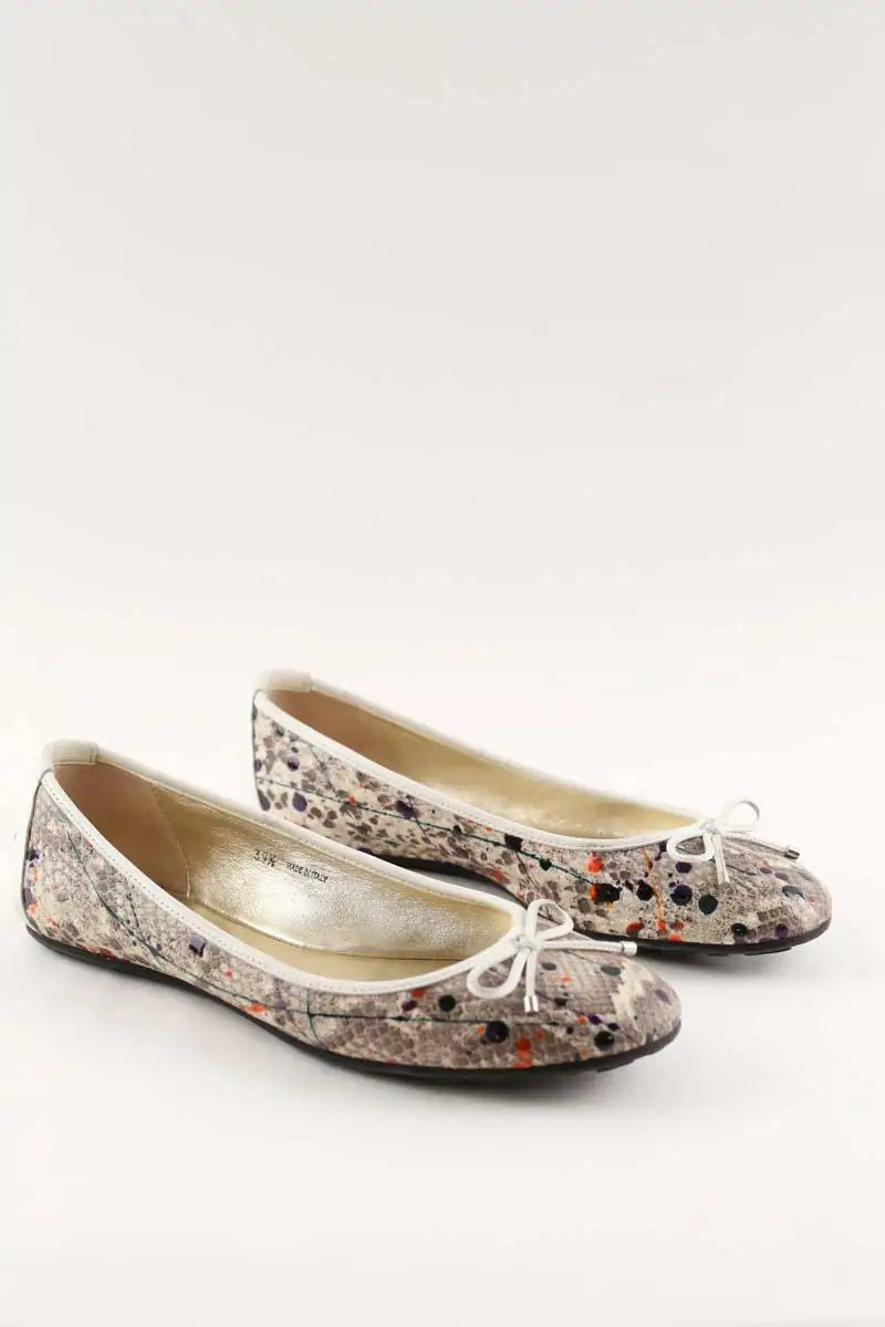 Ballerines Jimmy Choo Gris en Cuirs exotiques