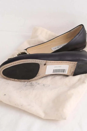Ballerines Jimmy Choo Noir en Cuir