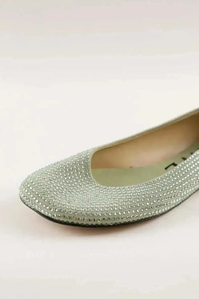 Ballerines Loewe Toy suede ballet flats Vert en Daim