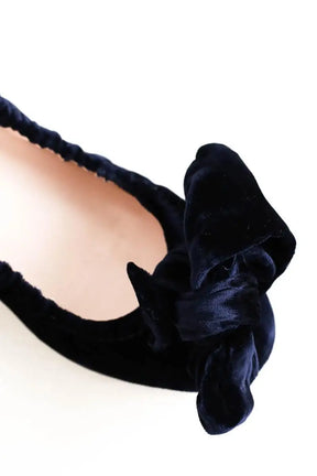 Ballerines Miu Miu Bleu en Velours