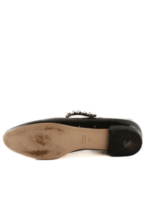 Ballerines Miu Miu Noir en Cuir