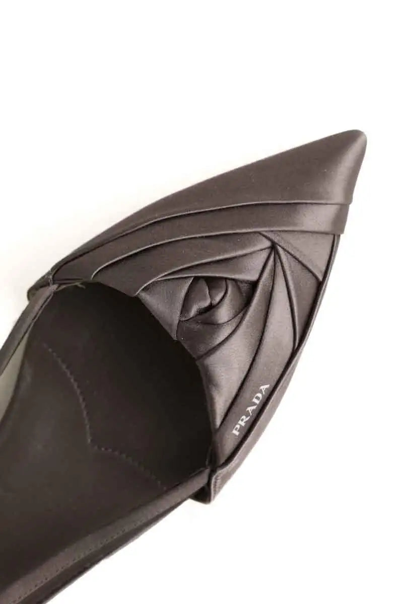 Ballerines Prada Gris en Tissu